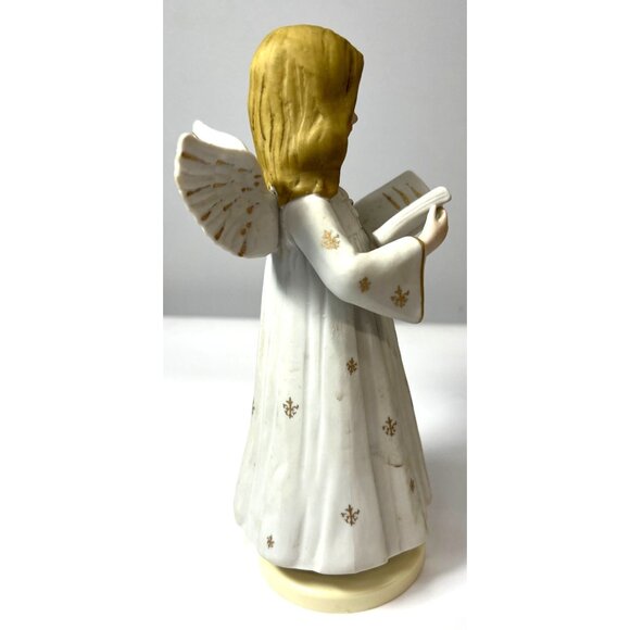 Vintage Ceramic Angel Figurine Reading Book - Picture 5 of 7